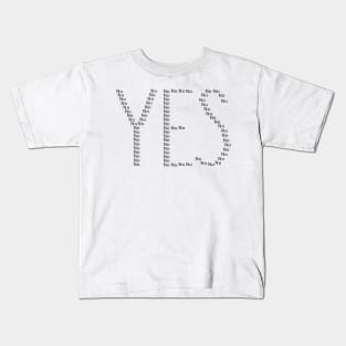 Inscription "yes" black Kids T-Shirt